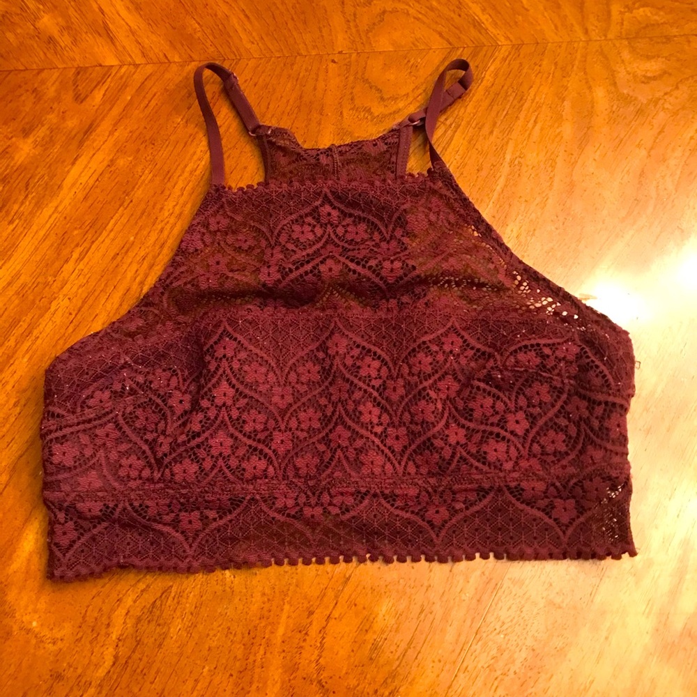 Aerie Halter Bralette Unlined Small